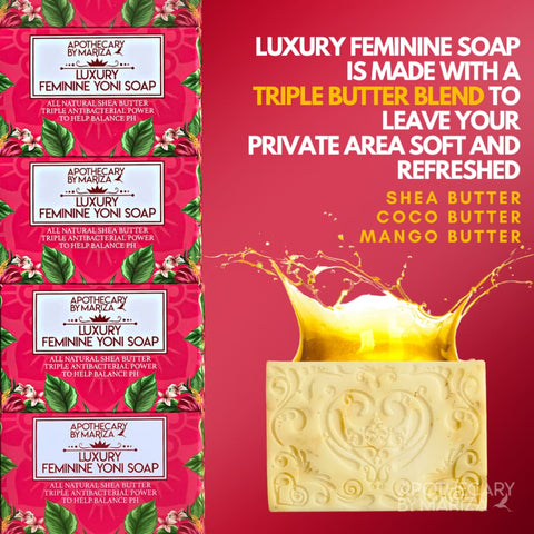 Luxury Feminine Soap Bar - Apothecary By Mariza